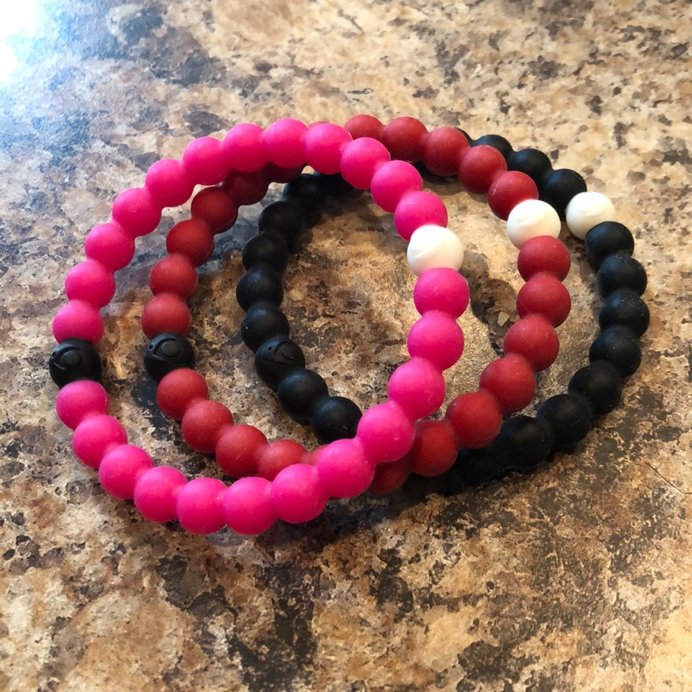 solid colored Lokai bracelet pack of 3